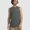 Mens * | Vonzipper Clearance Sale Resident Eagle Muscle Washed Grey