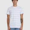 Mens * | Rip Curl Popular Plain Stripe Tee White/Blue