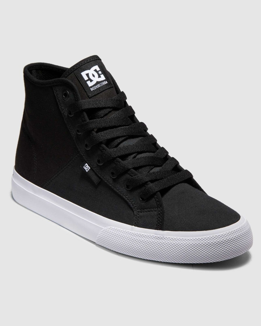 Mens * | Dc Shoes Bestsellers Manual Hi Txse Black/White