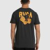 Mens * | Rvca Discounts Easy Tiger Ss Tee Black