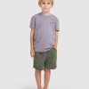 Boys * | Billabong Best Sale Boys 0-7 All Day Overdye Layback Boardshorts Pine