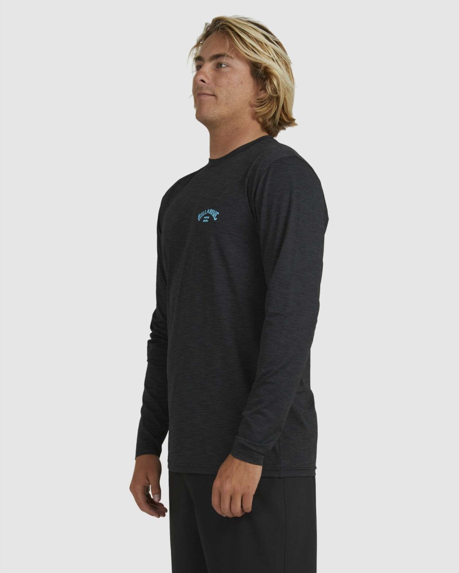 Mens * | Billabong Discount Sale Shoreline Lf Ls Black Heather