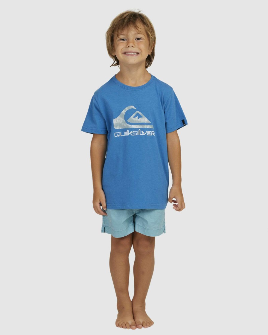 Boys * | Quiksilver Premium In Waves Boy Ss Vallarta Blue