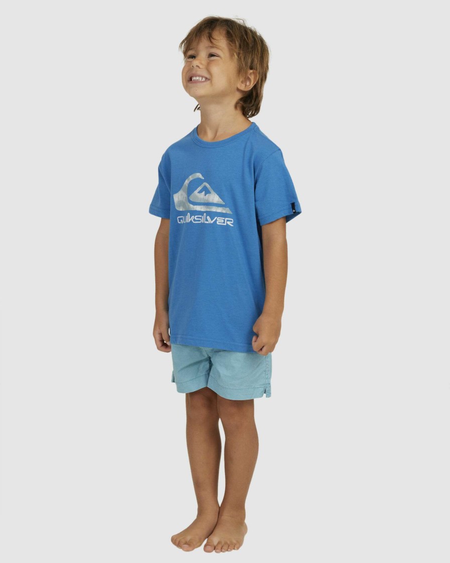 Boys * | Quiksilver Premium In Waves Boy Ss Vallarta Blue