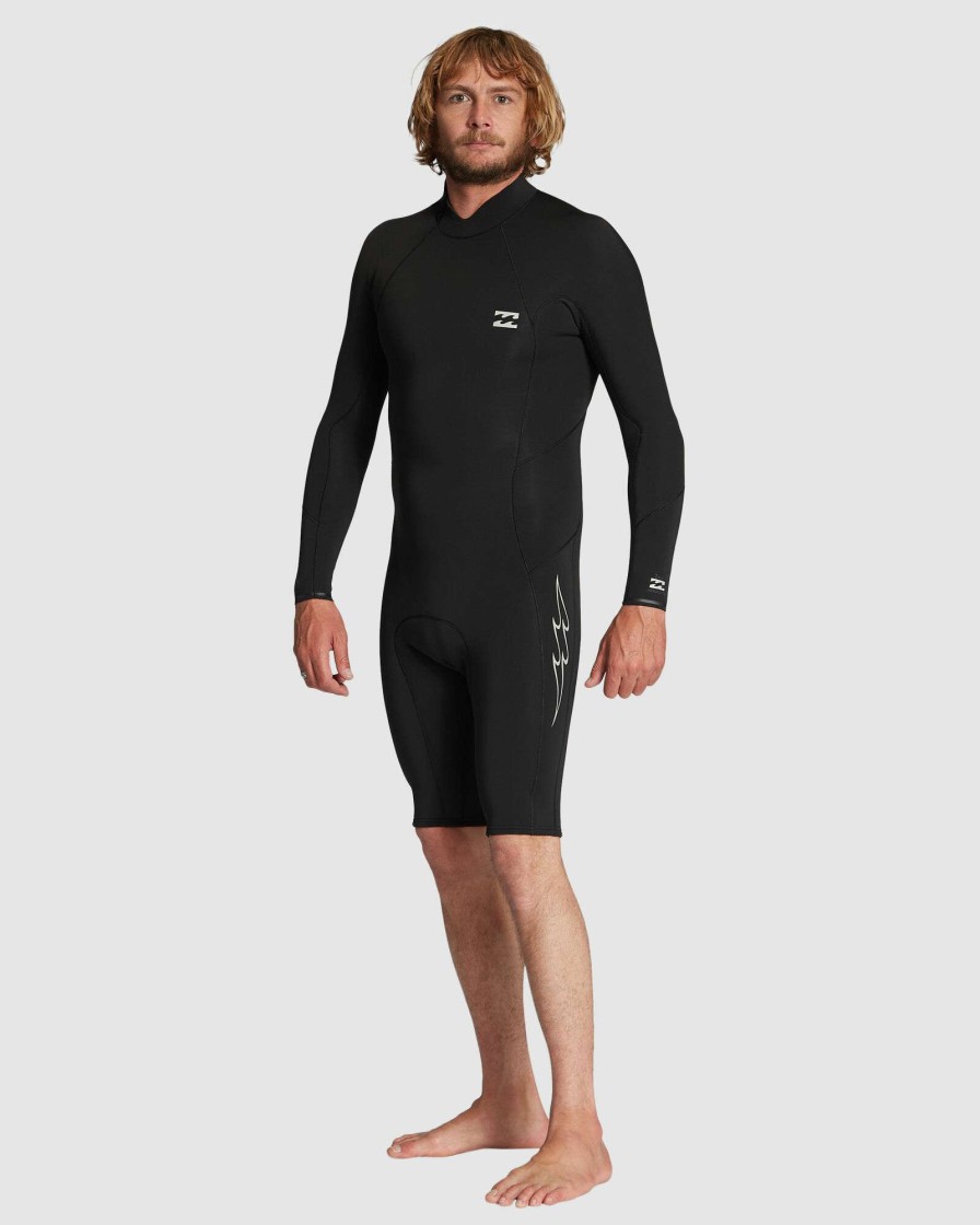 Wetsuits * | Billabong Clearance Sale 202 Absolute Bz Ls Fl Spring Black