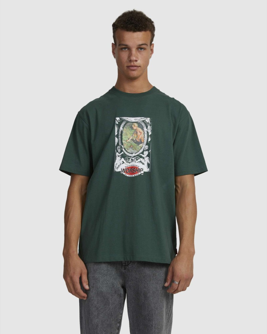 Mens * | Worship Sale Online Choices Tee Hunter Green