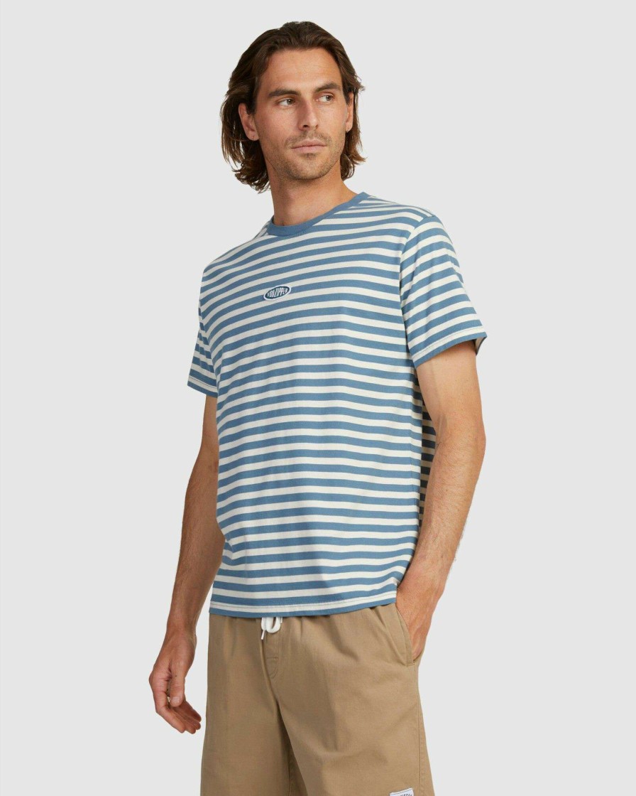 Mens * | Vonzipper Sale Online Bass Strait Yds Ss Tee Ivory