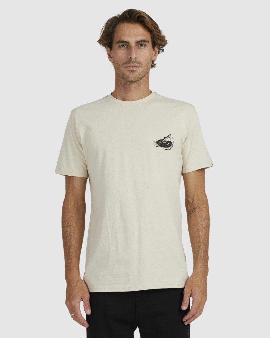 Mens * | Quiksilver Quality Guarantee Gday Mate Ss Oatmeal