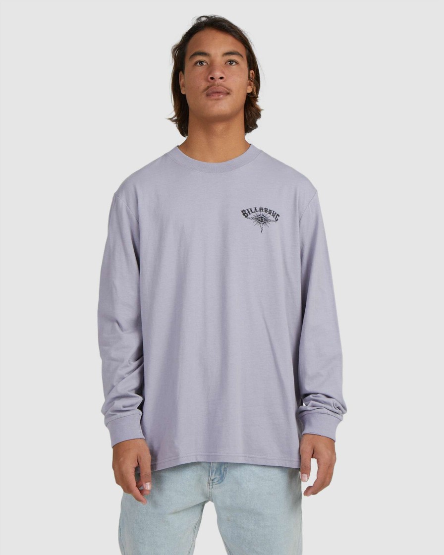 Mens * | Billabong Discount Sale Tribal Arch Ls Grey Violet