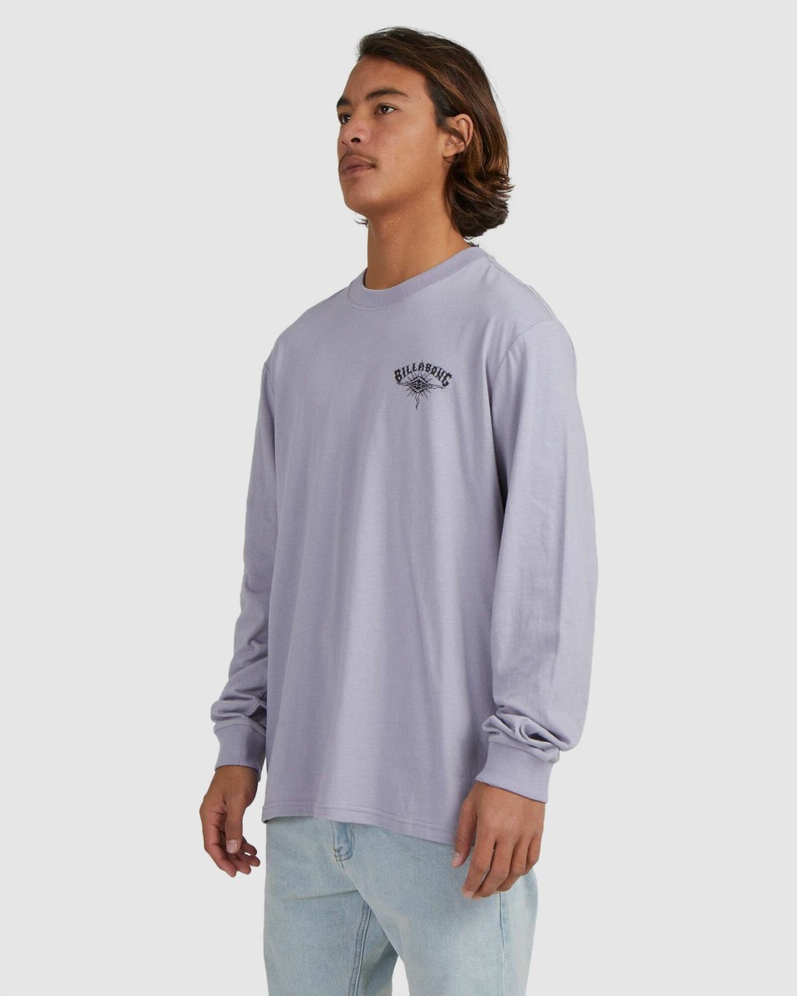 Mens * | Billabong Discount Sale Tribal Arch Ls Grey Violet