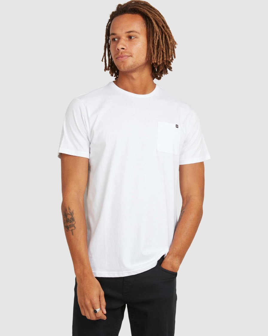 Mens * | Billabong Clearance Sale Premium Pocket T-Shirt White