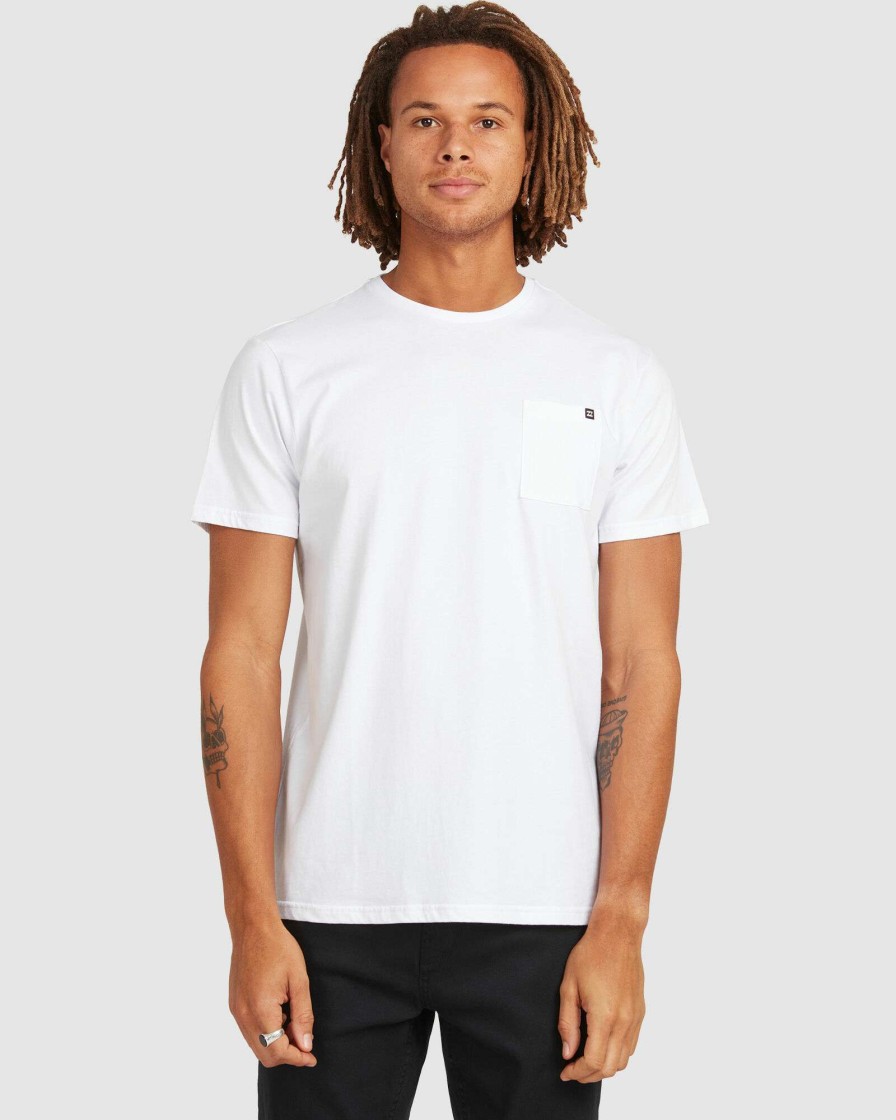 Mens * | Billabong Clearance Sale Premium Pocket T-Shirt White