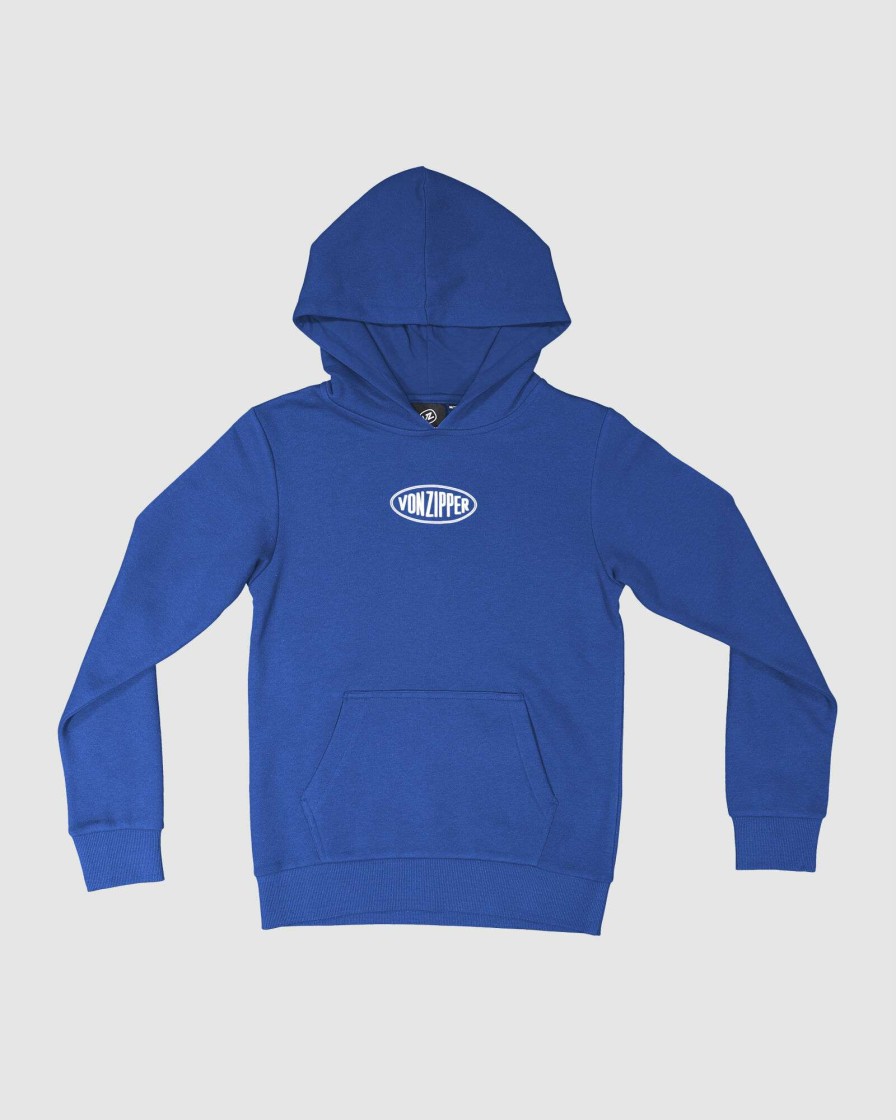 Boys * | Vonzipper Discount Sale Youth Manchas Hoody Royal Blue