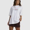 Womens * | Worship Quick Delivery Revolution Oversized Tee White