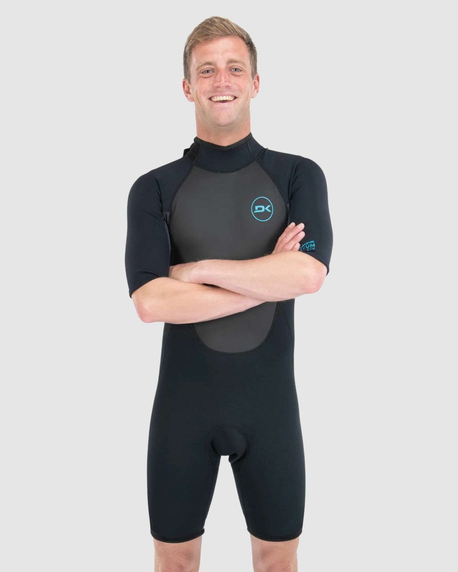 Wetsuits * | Dakine Outlet Quantum 2/2 Bz Springsuit F/L Black/Grey