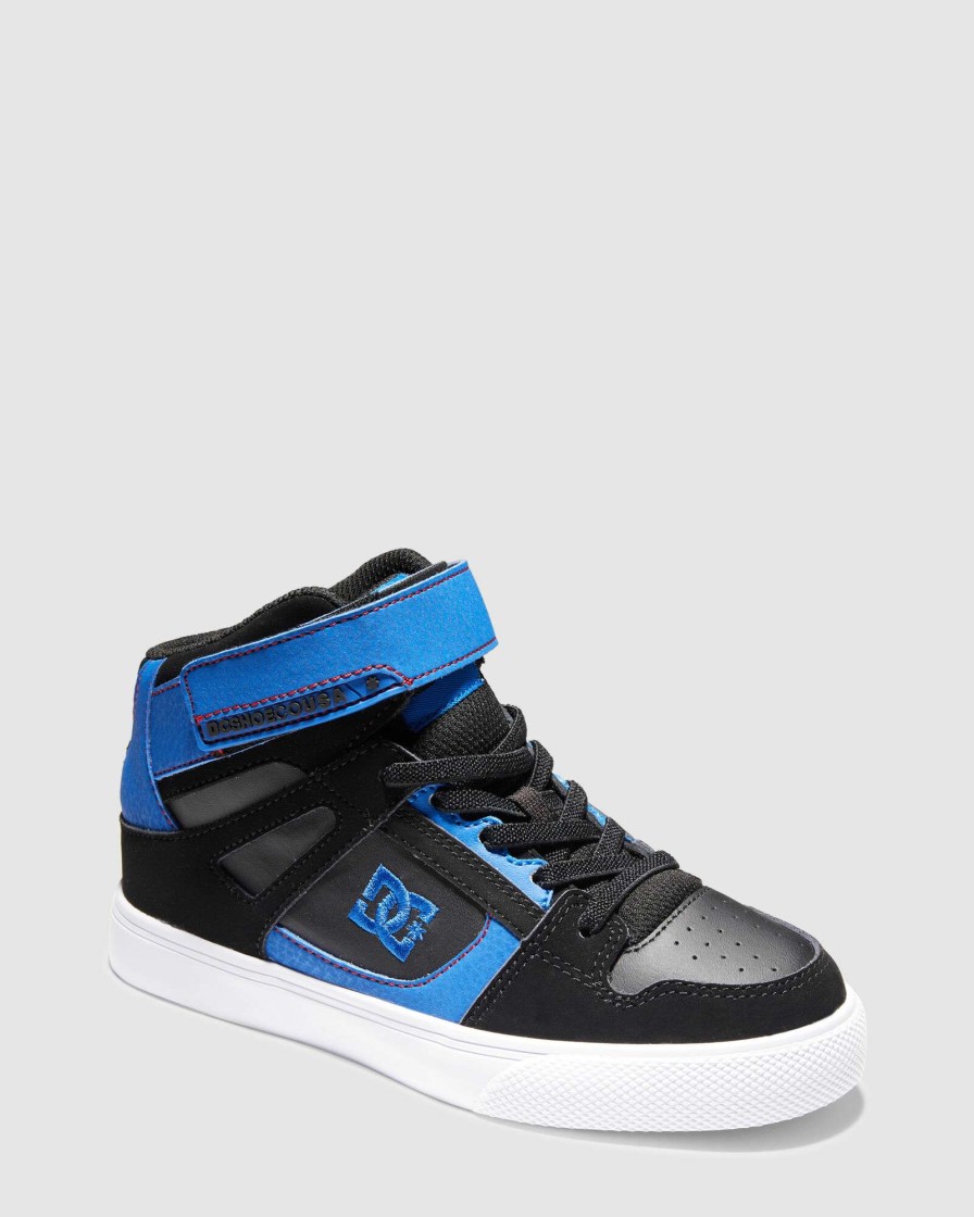 Boys * | Dc Shoes Fashion Pure High-Top Ev Black/Blue/Red