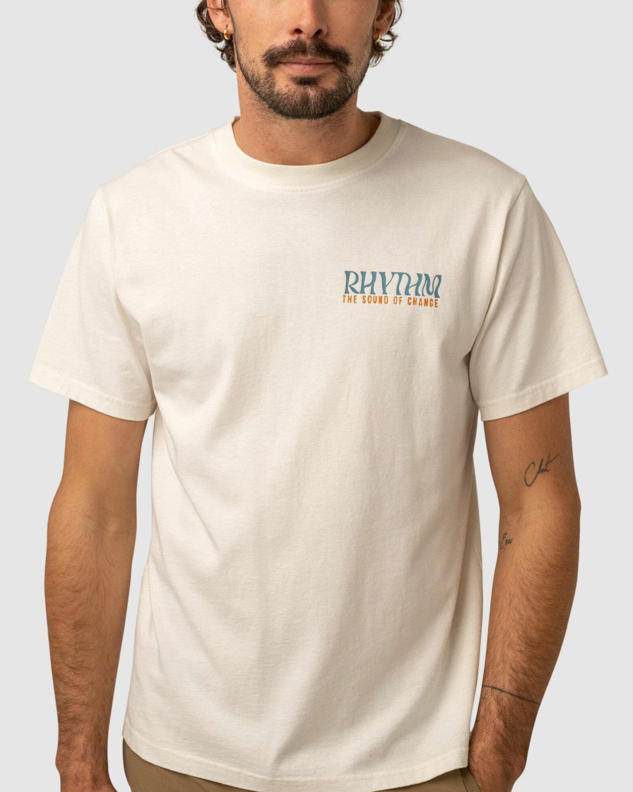 Mens * | Rhythm Best Price Protea Vintage Ss T-Shirt Vintage White