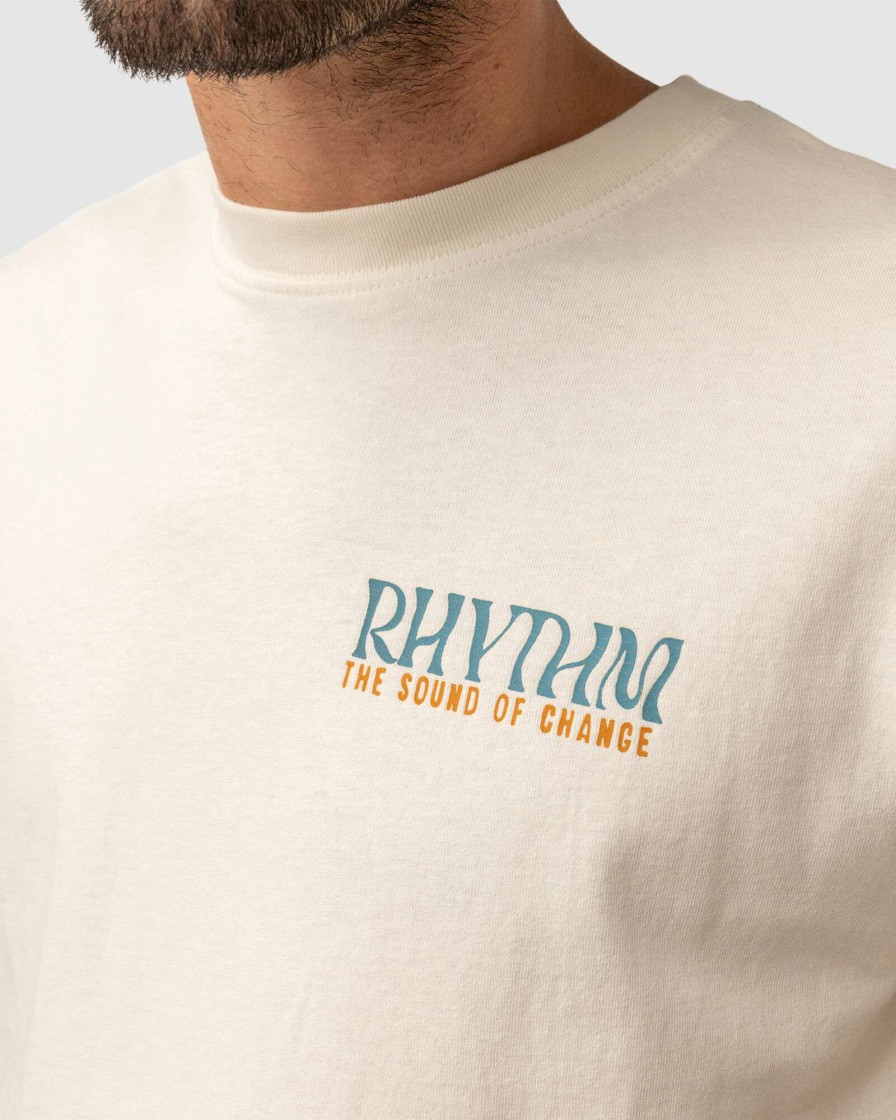 Mens * | Rhythm Best Price Protea Vintage Ss T-Shirt Vintage White