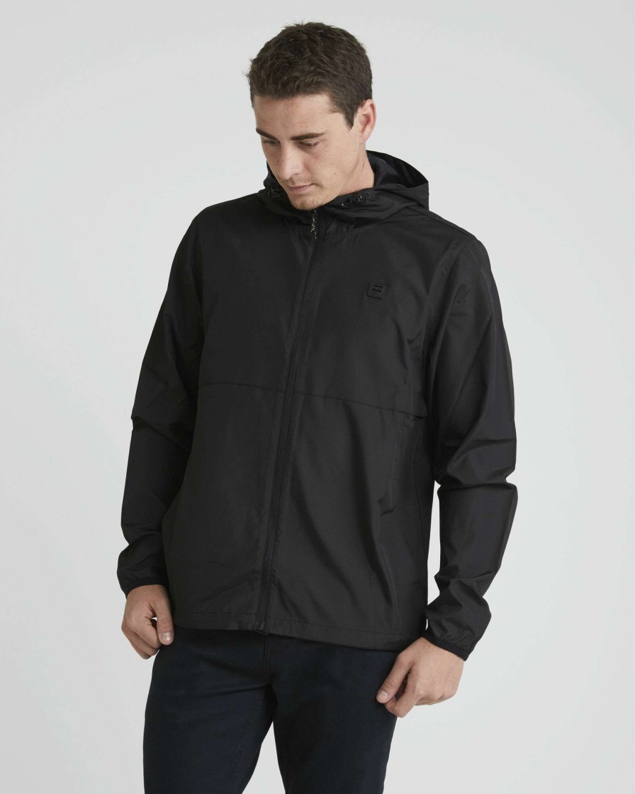 Mens * | Billabong New Arrivals Transport Windbreaker Black