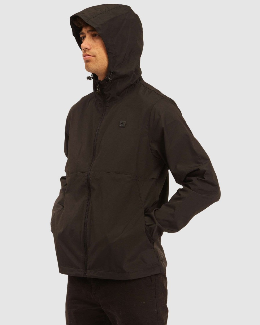 Mens * | Billabong New Arrivals Transport Windbreaker Black