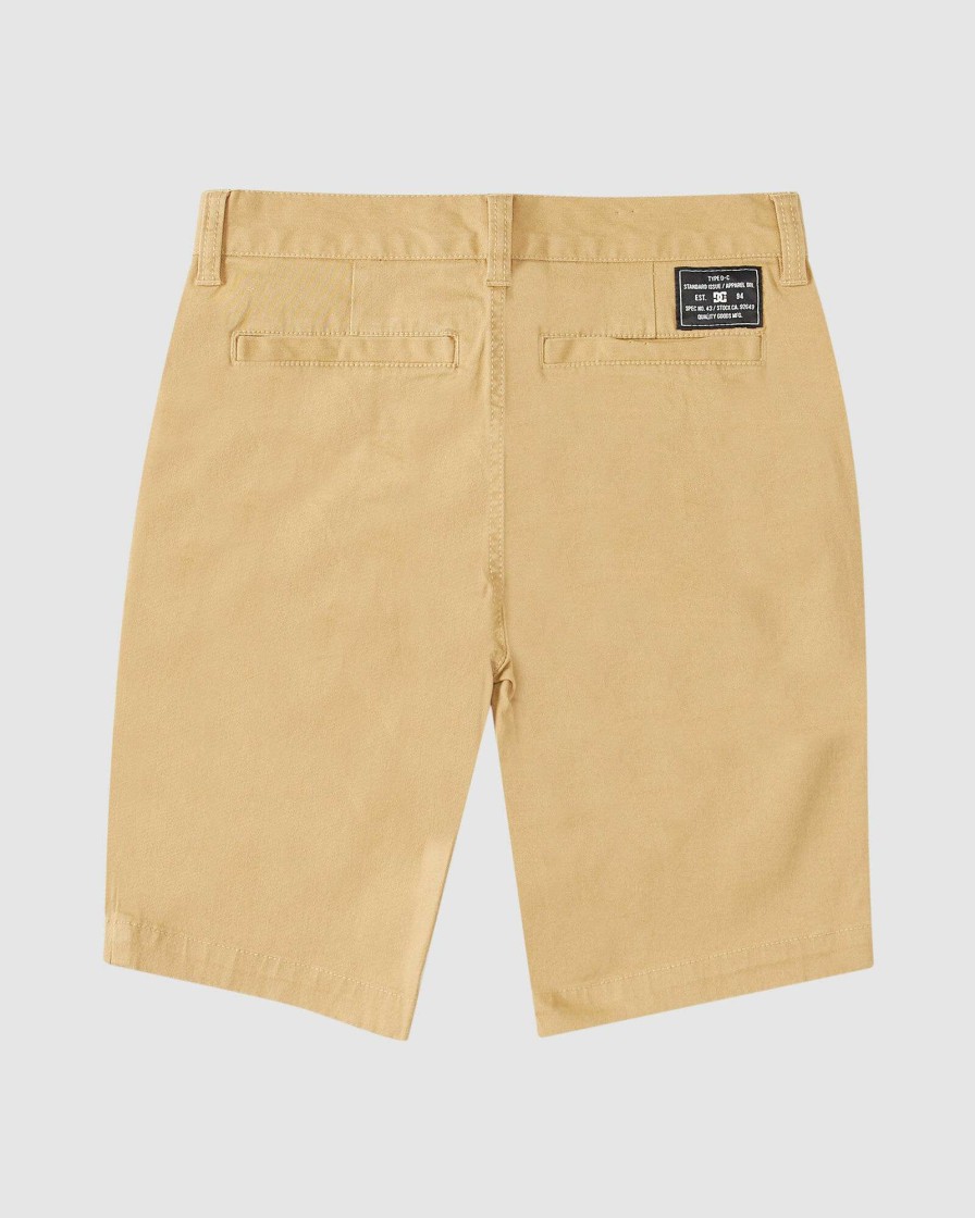 Boys * | Dc Shoes Best Price Worker Straight Chinoshort Boy Incense