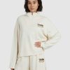 Womens * | Thrills Best Sale Deluxe 3/4 Zip Pullover Unbleached