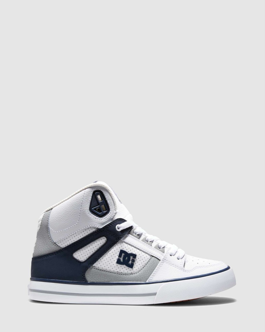 Mens * | Dc Shoes Best Quality Pure High-Top Wc White/Navy