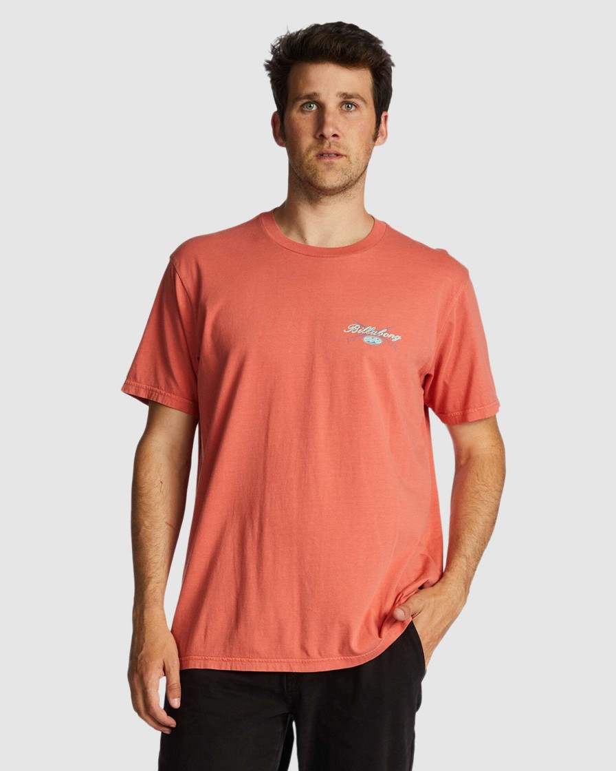 Mens * | Billabong Fashion Crossboards Ss Ww Dark Coral