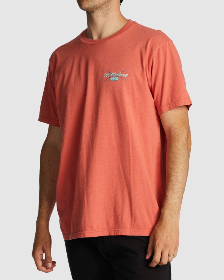 Mens * | Billabong Fashion Crossboards Ss Ww Dark Coral