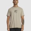 Mens * | Rvca Bestsellers Desert Flower Ss Tee Mushroom