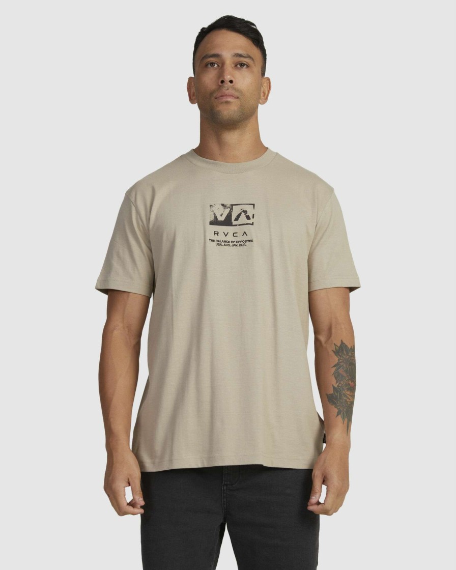 Mens * | Rvca Bestsellers Desert Flower Ss Tee Mushroom