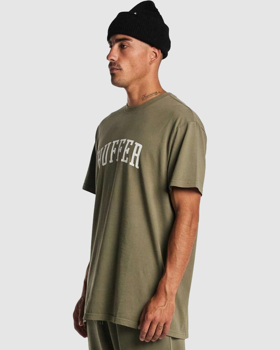 Mens * | Huffer Discount Sale Mens Sup Tee/Freshman Khaki