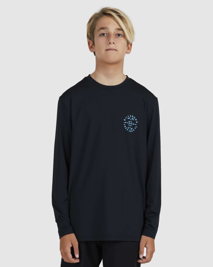 Boys * | Billabong Premium Boys Big Wave Daz Lf Ls Black