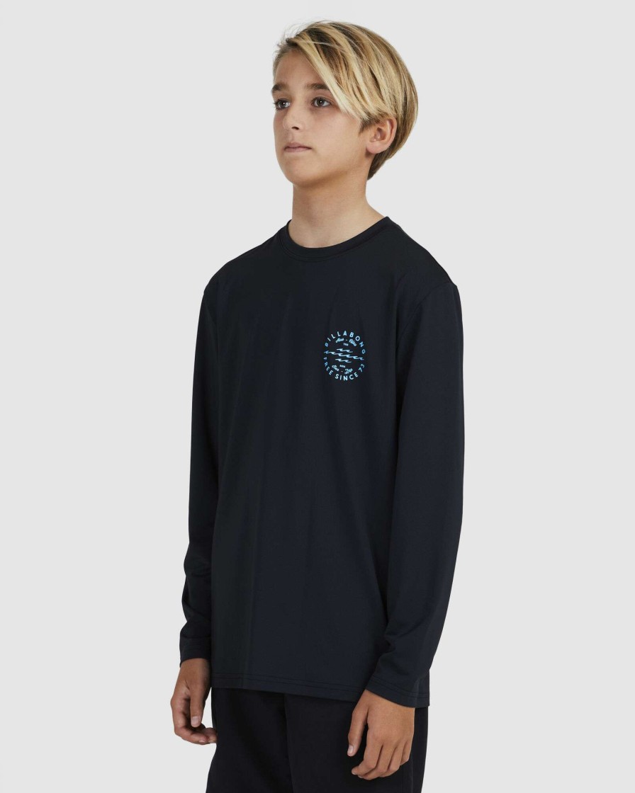 Boys * | Billabong Premium Boys Big Wave Daz Lf Ls Black