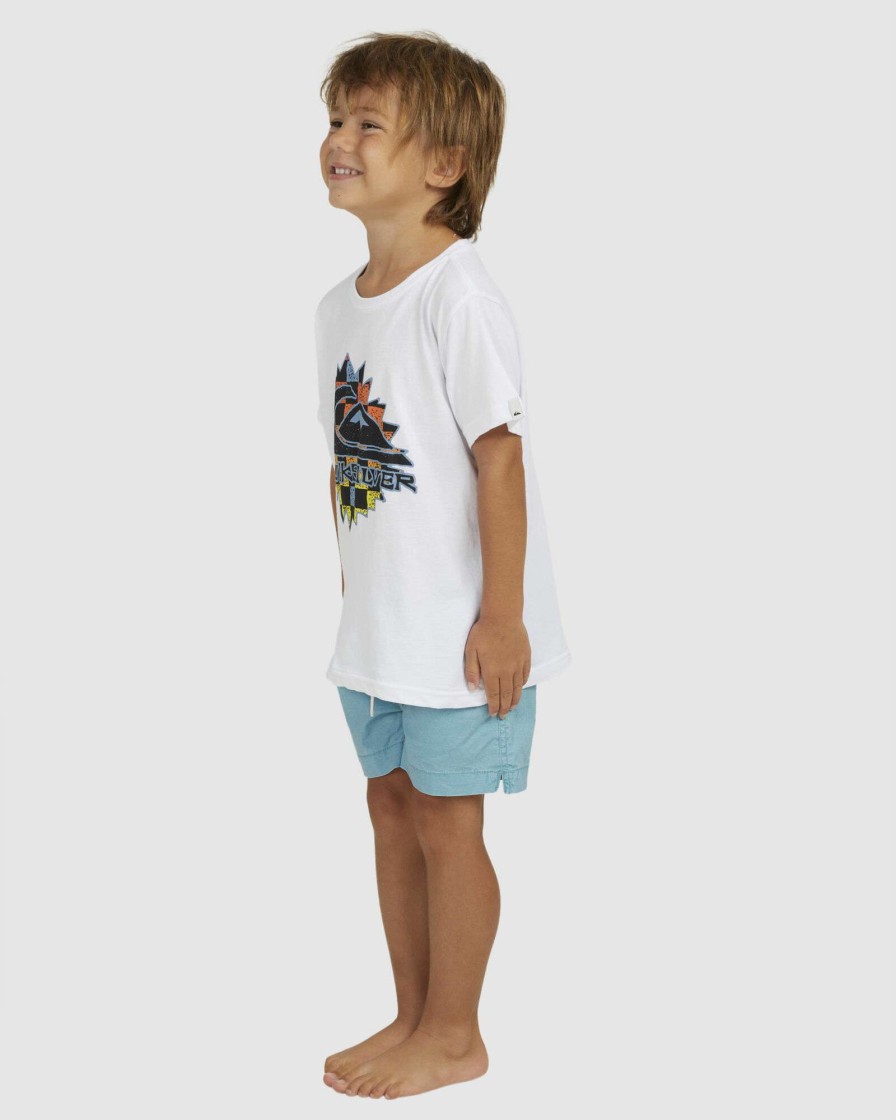 Boys * | Quiksilver Popular Gen X Logo Boy Ss White