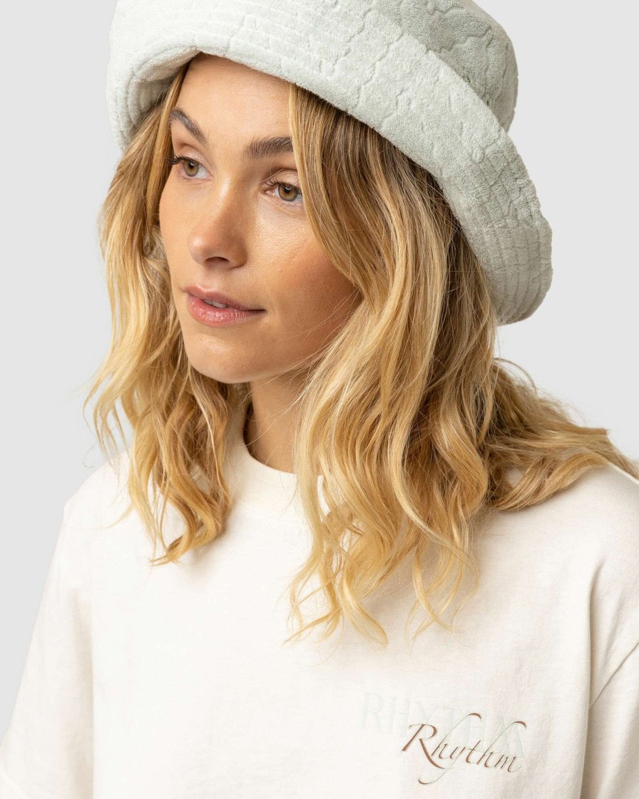 Womens * | Rhythm Discount Sale Jacquard Terry Bucket Hat Mint