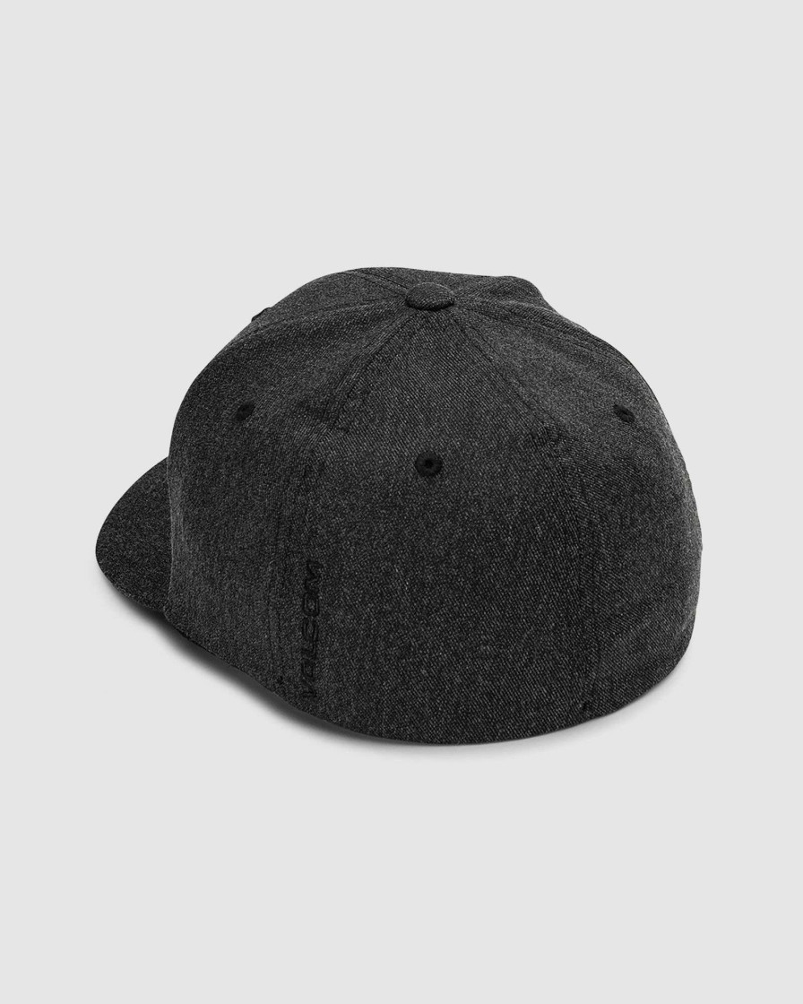 Mens * | Volcom Discount Sale Full Stone Hthr Flexfit Hat Charcoal Heather