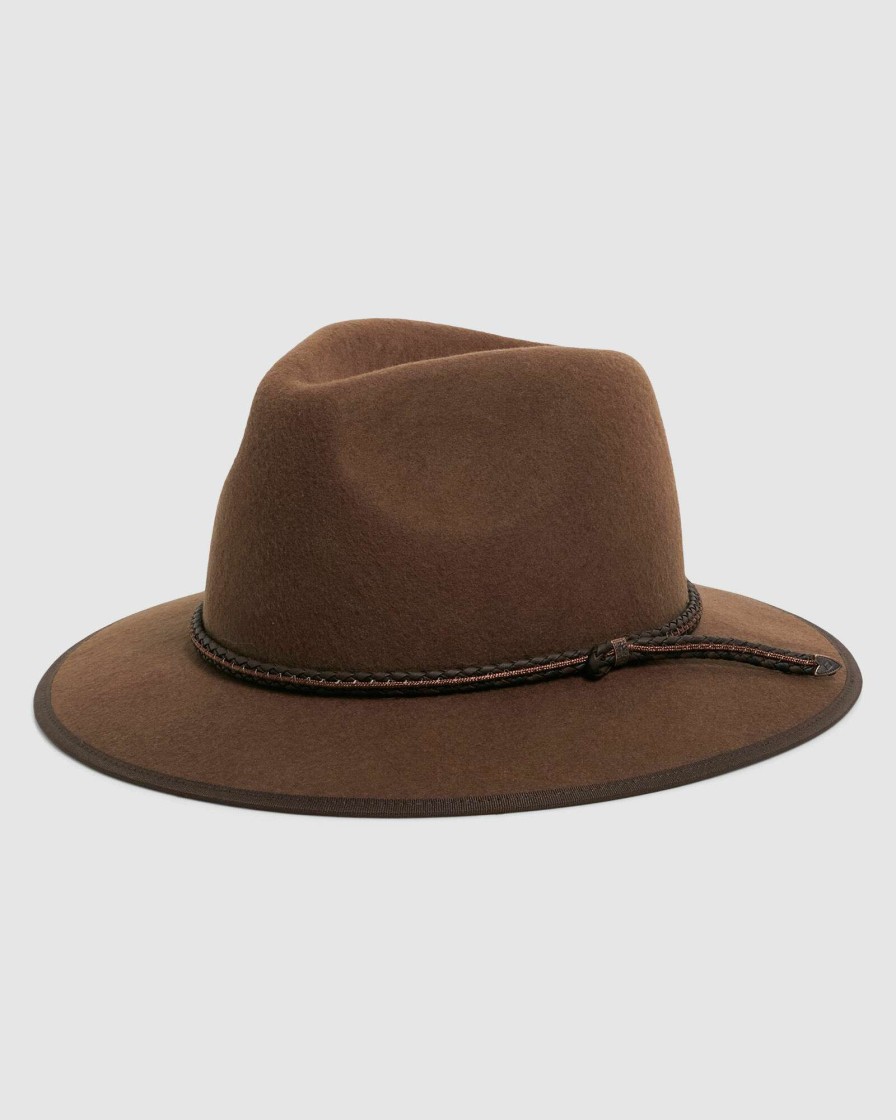 Mens * | Billabong Best Quality Dutton Fedora Brown Olive