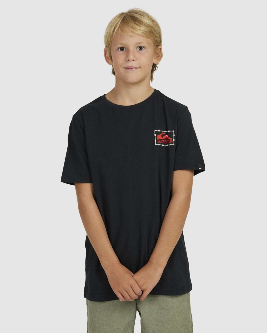 Boys * | Quiksilver Limited Edition Sunset Wave Youth Ss Black