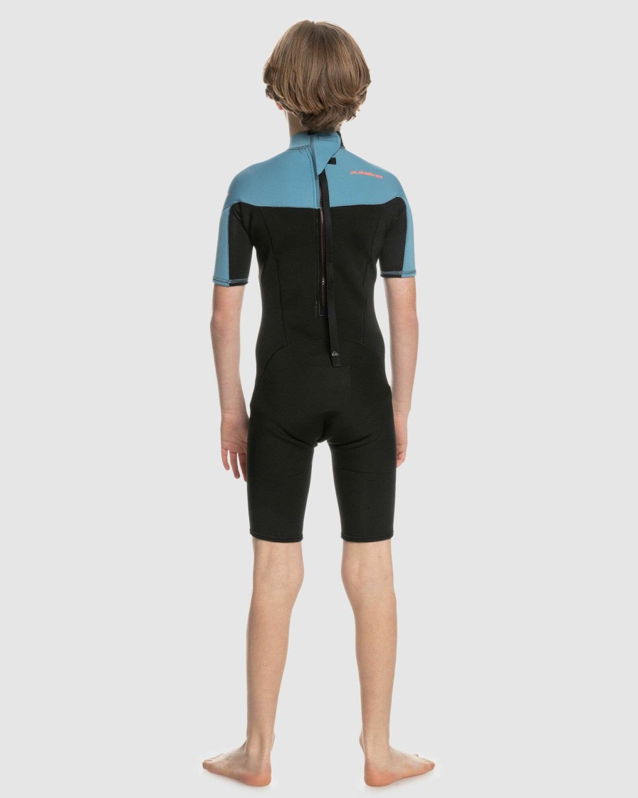 Wetsuits * | Quiksilver Popular Everyday Sessions B 2/2 Ss Bz Black/Provincial Blue