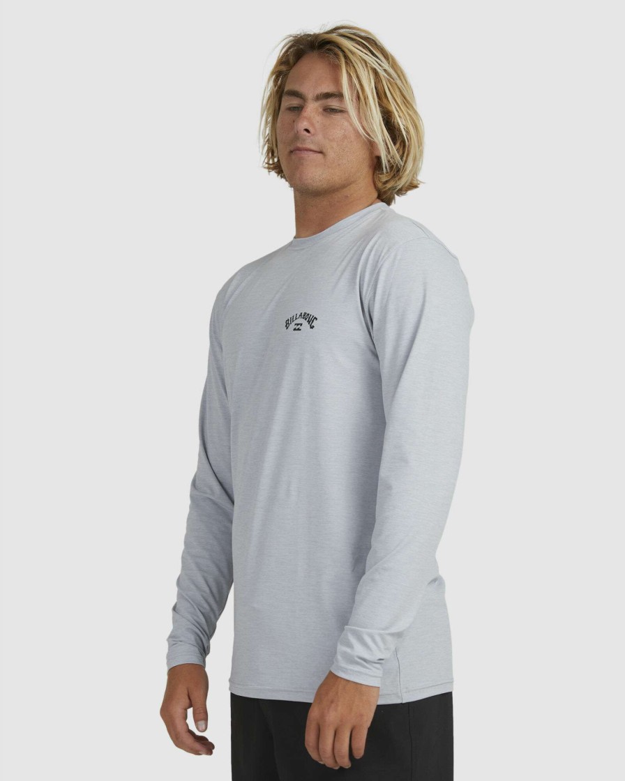 Mens * | Billabong Best Price Shoreline Lf Ls Light Grey Heather