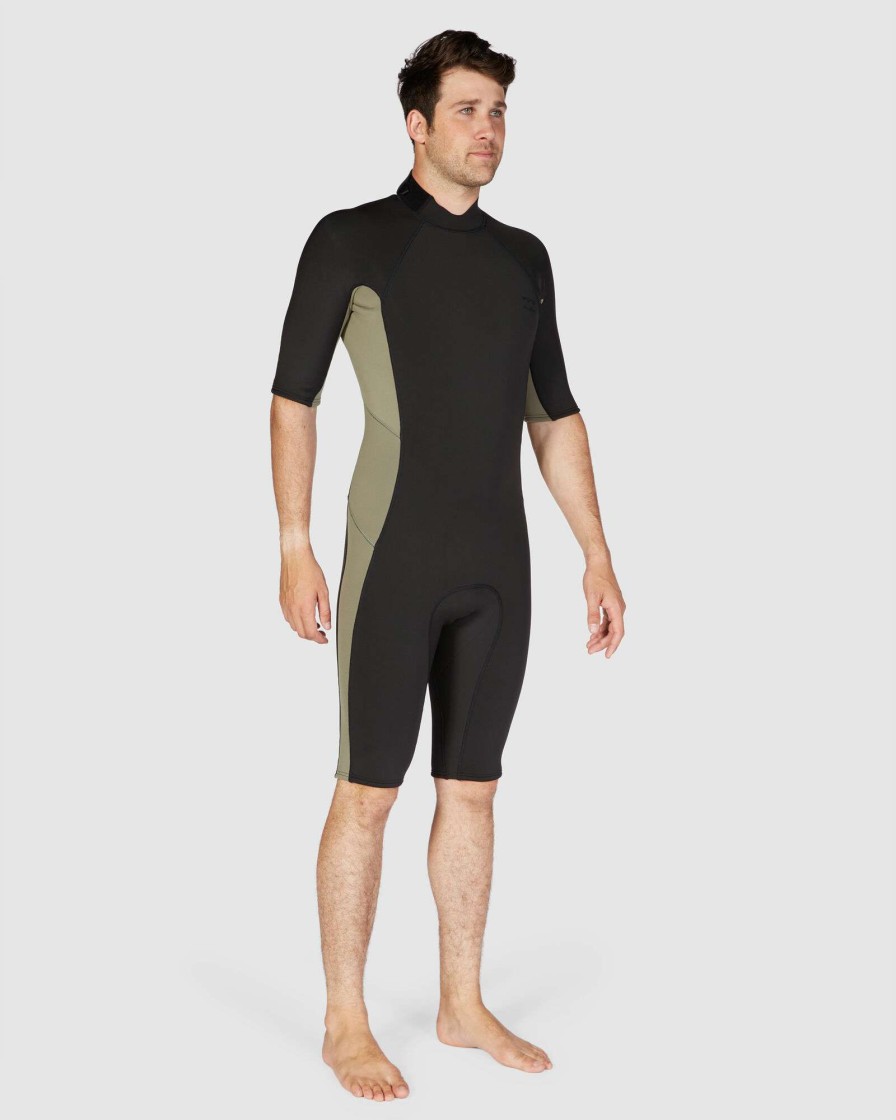 Wetsuits * | Billabong Fashion 202 Absolute Bz Ss Fl Spring Military