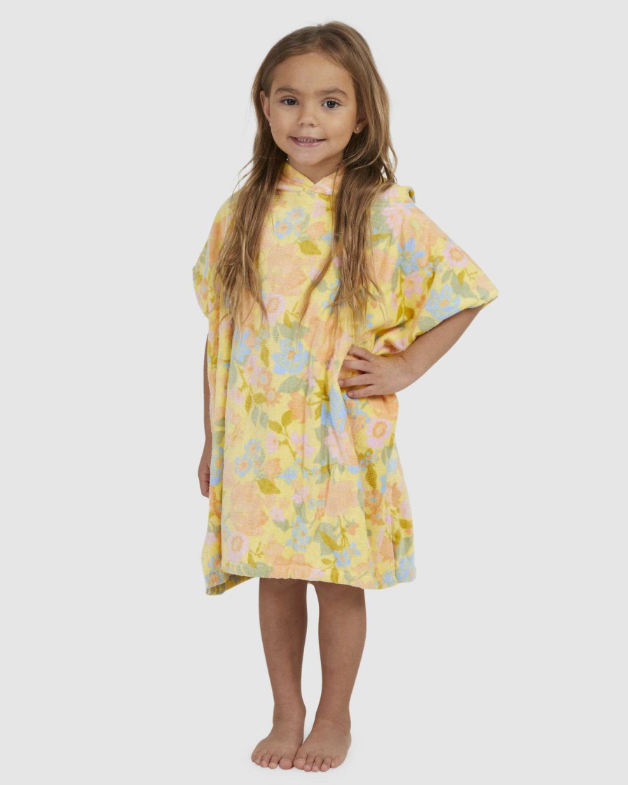 Girls * | Billabong Limited Edition Sunflower Hoodie Towel Banana