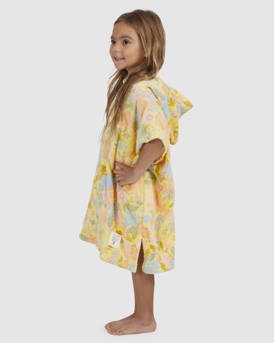 Girls * | Billabong Limited Edition Sunflower Hoodie Towel Banana