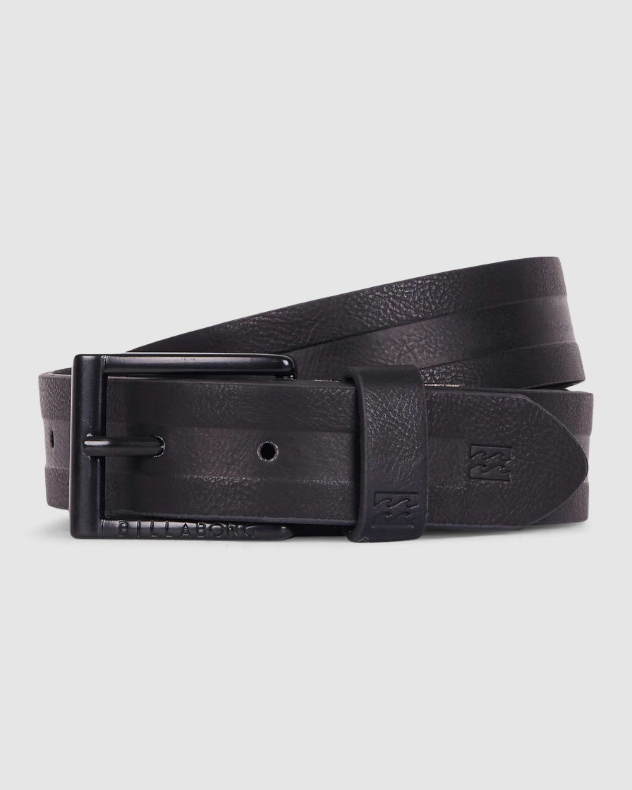 Mens * | Billabong Quality Guarantee Barrel Belt Black