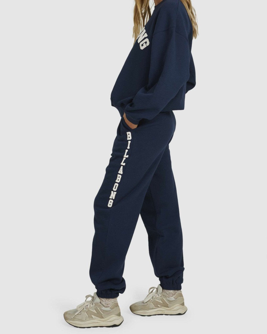 Womens * | Billabong Discounts Revival Trackpant Washed Navy