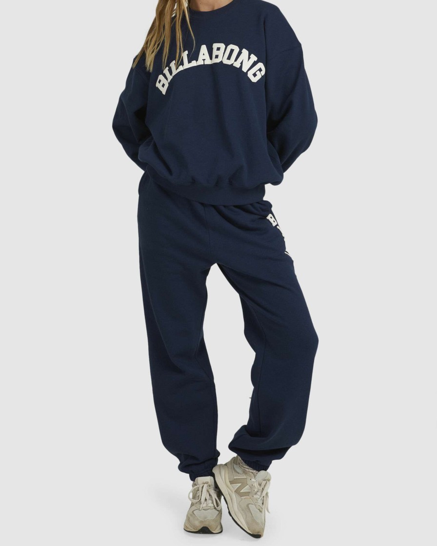 Womens * | Billabong Discounts Revival Trackpant Washed Navy