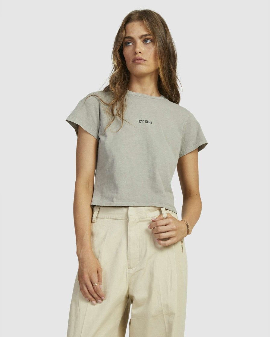 Womens * | Best Quality Minimal Thrills Mini Tee Fog