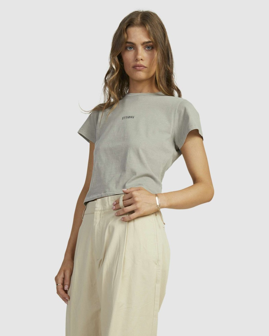 Womens * | Best Quality Minimal Thrills Mini Tee Fog