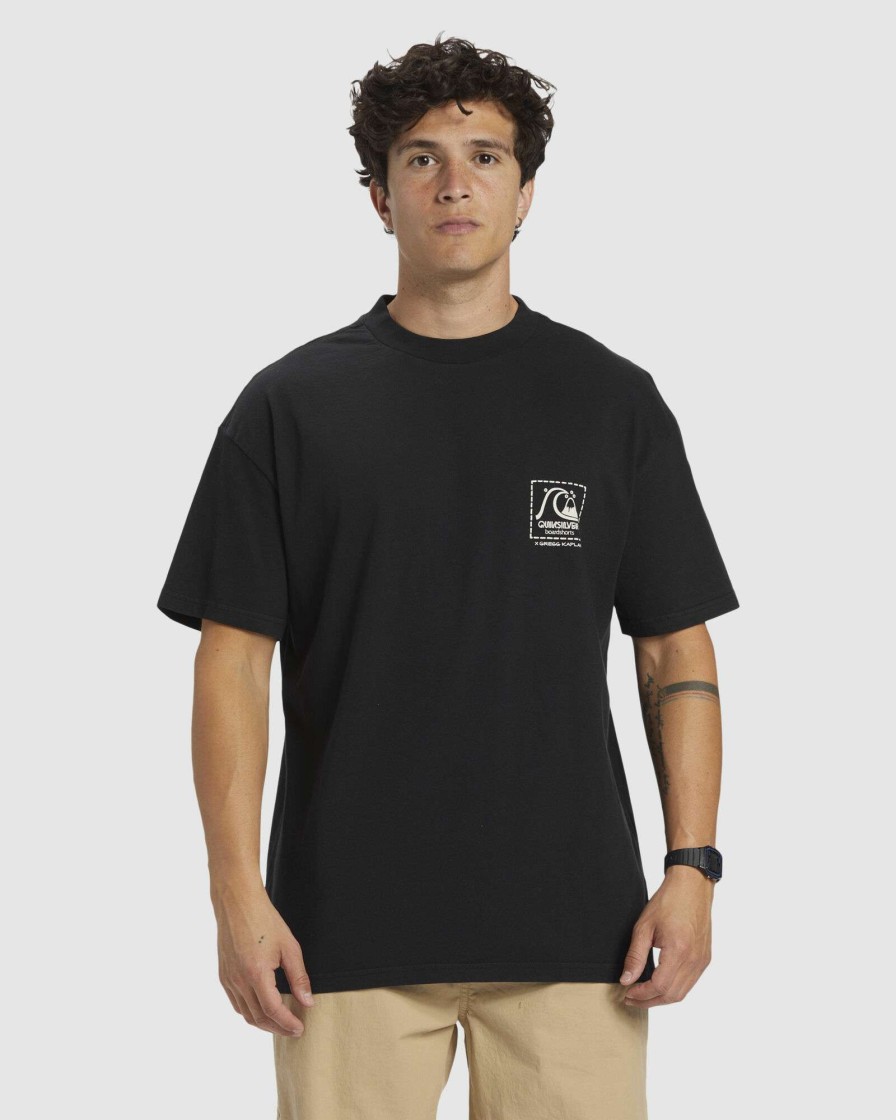 Mens * | Quiksilver New Arrivals Kaplan Blank Canvas Ss Black